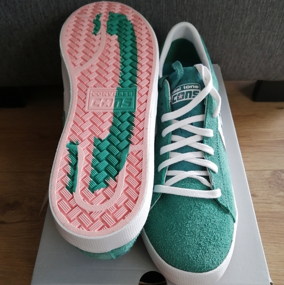 Converse X Dial Tone Vulc Pro Leather. Size 13 Men U.S. Vintage Jade Green. - Picture 4 of 9